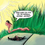 worms need shelter from direct sunlight exposed dead worm